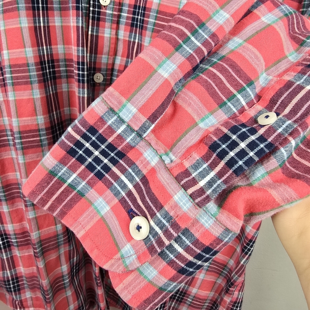 UNTUCKit Plaid Button-up Classic Shirt‎ Santa Barbra Tall Regular Red Men Sz 3XL - Picture 5 of 13